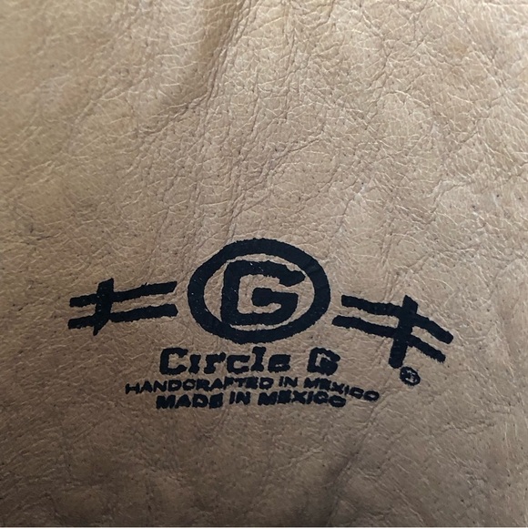 𝅺Circle G pita Fleur de leather embroidered cowboy boots - Picture 7 of 14